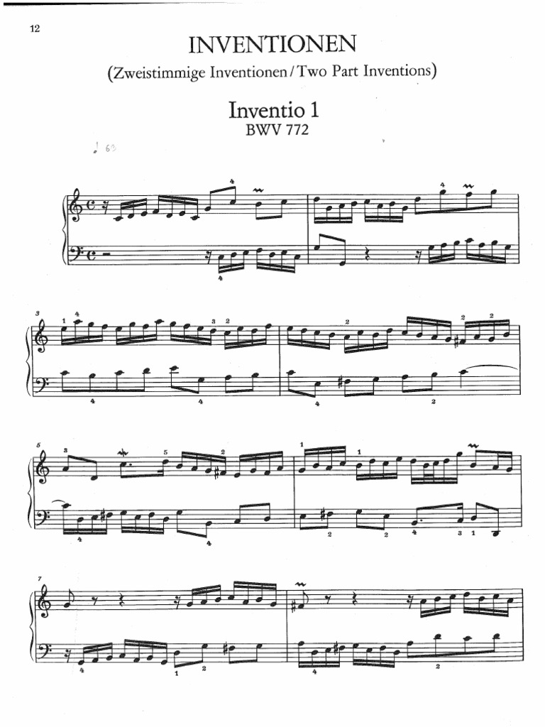 bach inventions urtext